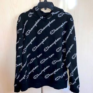 Girls Champion script logo  hoodie